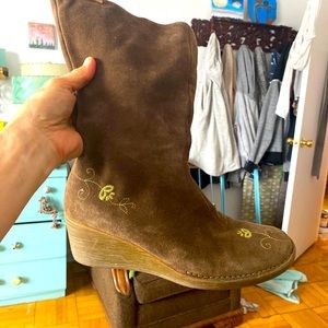 Camper suede mid calf boot size 8.5/ 39